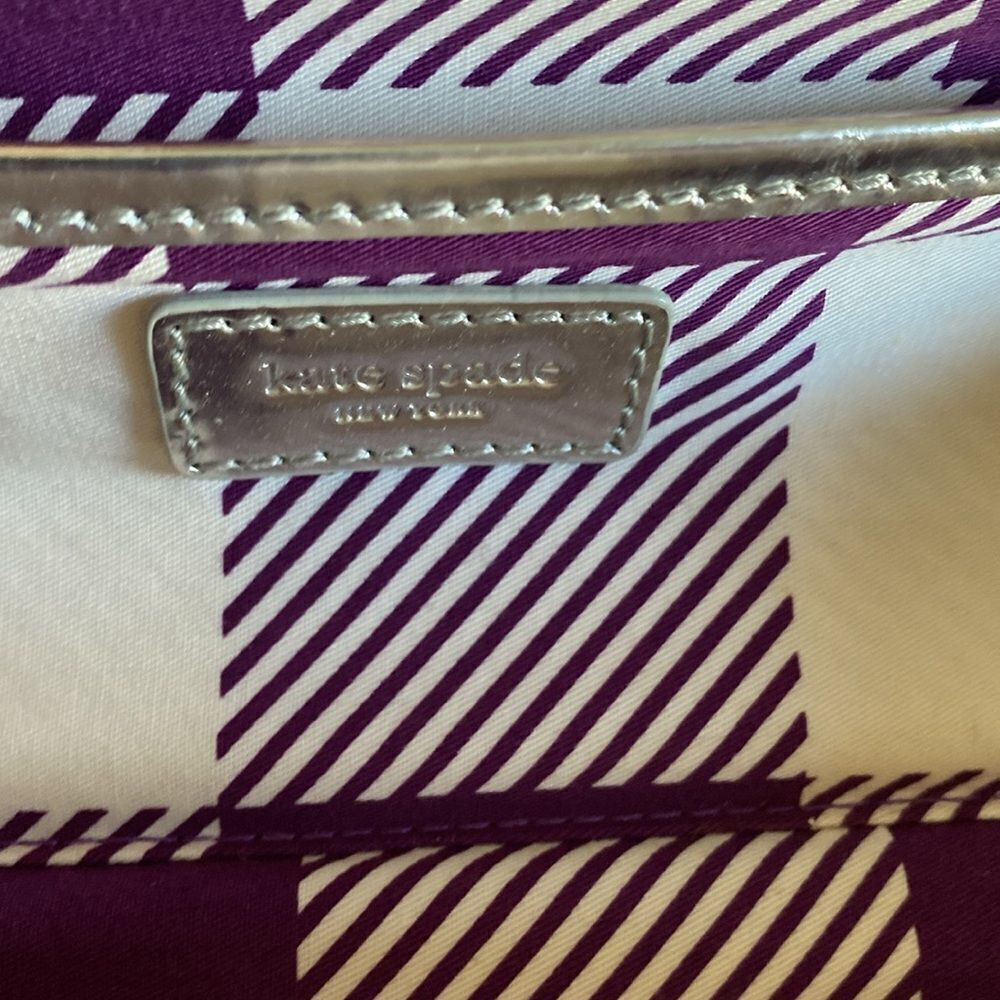 KATE SPADE Wicker/Silver Clutch Hand Carry Purse - Picture 6 of 11